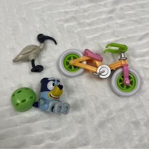 Bluey Bicycle Figure Toy Vehicle Pack Preschool, Ages 3+ bike toys Disney